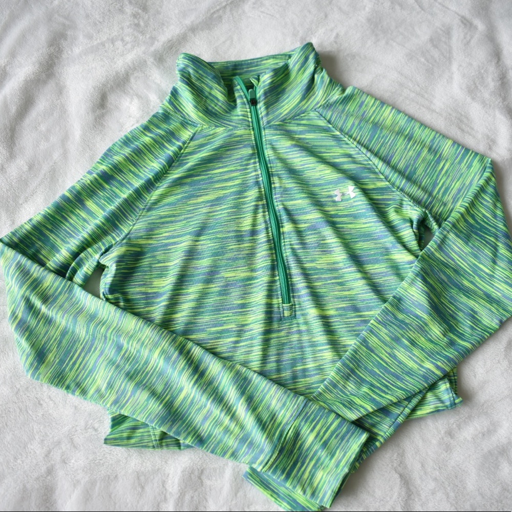 Neon Underarmer athletic pullover